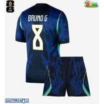Brasil Bruno Guimaraes #8 Bortedraktsett Barn VM 2026 Kortermet (+ Korte bukser)
